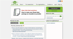 Desktop Screenshot of datadryad.org