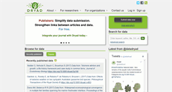Desktop Screenshot of datadryad.com